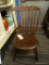 (R1) STEP-DOWN WINDSOR SIDE CHAIR; EXCEPTIONALLY NICE STEP-DOWN, WINDSOR SIDE CHAIR WITH BAMBOO