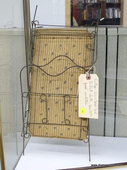 VINTAGE WIRE DOLL BED; PATENT DATE DECEMBER 31 1901. IN GOOD CONDITION.