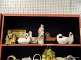 (BAY 6) LOT OF ASSORTED PLANTERS AND FIGURINES; 8 PIECE LOT OF ASSORTED PLANTERS AND FIGURINES TO