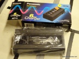 (BAY 6) PANASONIC BATTERY CHARGER; CAN RECHARGE UP TO 4 NICKEL-CADMIUM BATTERIES SIZES D, C, AA, AND