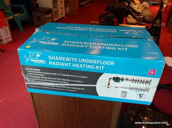 (WINDOW) SHARKBITE UNDERFLOOR RADIANT HEATING KIT; KIT INCLUDES 6 PORT MANIFOLD WITH .5 CONNECTIONS,