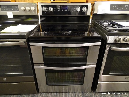 WHIRLPOOL SMOOTH SURFACE 4.2-CU FT/2.5-CU FT DOUBLE OVEN CONVECTION ELECTRIC RANGE (STAINLESS