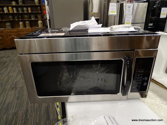 1.6-CU FT OVER-THE-RANGE MICROWAVE (MONOCHROMATIC STAINLESS STEEL). THIS 1.6 CU. FT. MICROWAVE