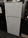 FRIGIDAIRE 20.4-CU FT TOP-FREEZER REFRIGERATOR (WHITE). 2 FULL-WIDTH GLASS REFRIGERATOR SHELVES GIVE