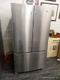 WHIRLPOOL 25.2-CU FT FRENCH DOOR REFRIGERATOR WITH ICE MAKER (FINGERPRINT-RESISTANT STAINLESS STEEL)