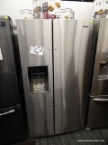 WHIRLPOOL 20.6-CU FT COUNTER-DEPTH SIDE-BY-SIDE REFRIGERATOR WITH ICE MAKER (FINGERPRINT-RESISTANT