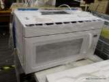 1.6-CU FT OVER-THE-RANGE MICROWAVE (WHITE). THIS 1.6 CU. FT. MICROWAVE FEATURES AUTO COOK, DEFROST