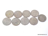 $9 LOT OF EISENHOWER ONE DOLLAR COINS. DATES VARY.
