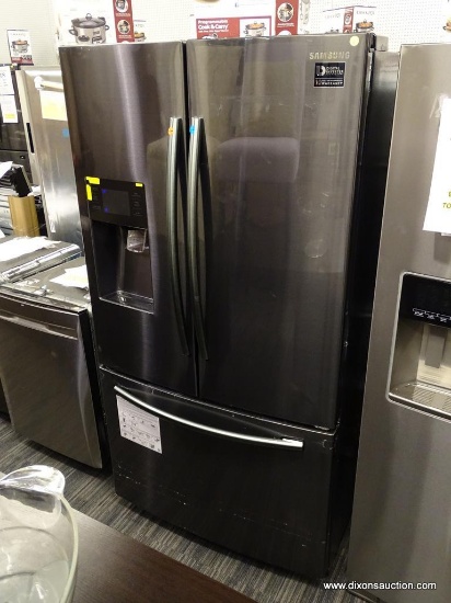 SAMSUNG 24.6-CU FT FRENCH DOOR REFRIGERATOR WITH DUAL ICE MAKER (FINGERPRINT-RESISTANT BLACK