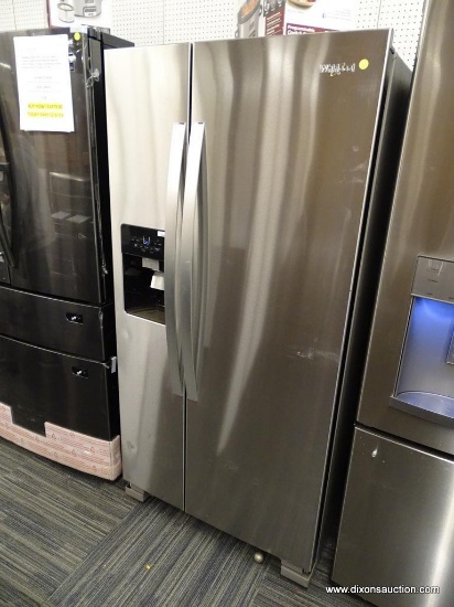 WHIRLPOOL 21.4-CU FT SIDE-BY-SIDE REFRIGERATOR WITH ICE MAKER (FINGERPRINT-RESISTANT STAINLESS