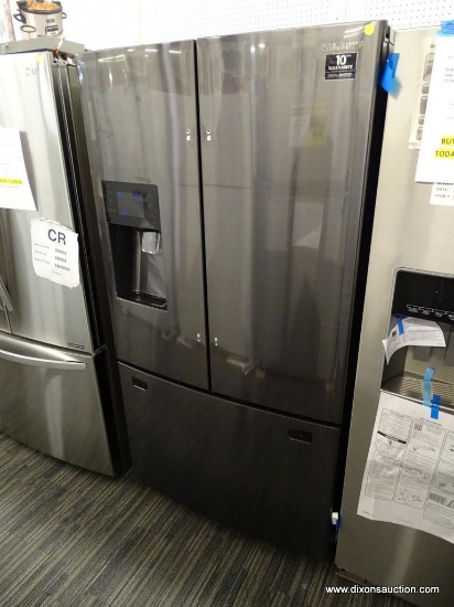 SAMSUNG 24.6-CU FT FRENCH DOOR REFRIGERATOR WITH DUAL ICE MAKER (FINGERPRINT-RESISTANT BLACK