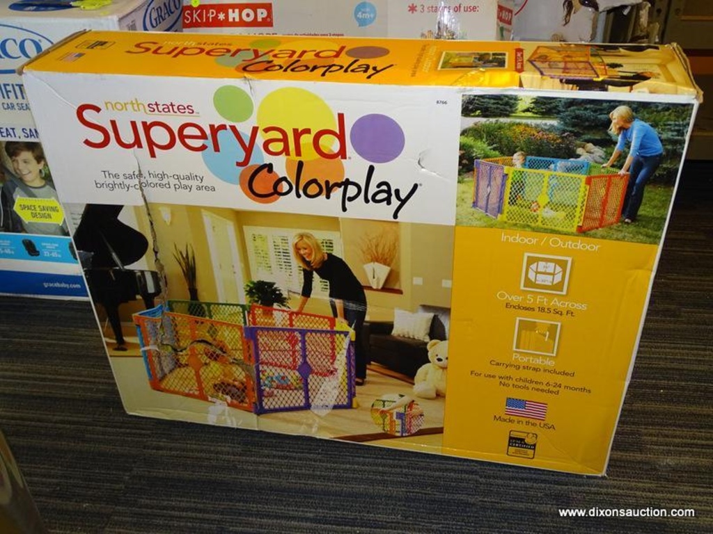 north states superyard colorplay 6 panel freestanding gate