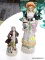 (R3) PAIR OF FIGURINES; 2 PIECE LOT TO INCLUDE A PAINTED PORCELAIN FIGURINES, ONE OF A MAN DRESSED