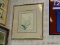 (BWALL) FRAMED BOTANICAL PRINT; GLORIA ERIKSEN BLUE PASTEL TONED ORCHID BOTANICAL PRINT. SIT IN A