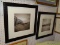 (LWALL) PAIR OF DUNE PHOTOGRAPHS; SET OF TWO BLACK AND WHITE PHOTOS OF BEACH DUNE FENCES. MATTED IN