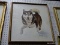 (LWALL) MARIA EPES HUSKY PAINTING; SIGNED BY ARTIST IN BOTTOM RIGHT, 1982. SITS IN WOODEN FRAME.