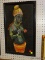(LWALL) TRIBAL WOMAN PRINT; DEPICTS A TOPLESS AFRICAN WOMAN WITH COLORFUL ACCESSORIES AND SKIRT,
