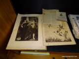 (R1) R H PALENSKE DUCK STAMP PRINT AND AN ANTHONY VAN DYCK LORD GEORGE DIGBY AND WILLIAM RUSSELL