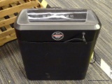 (R3) STAPLES SHREDDER; TWO SPEED PAPER AND CREDIT CARD SHREDDER AND A TEMPERATURE GAUGE. MEASURES