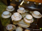 LOT OF ASSORTED CONSOMME BOWLS WITH TRAYS; 12 PIECE LOT TO INCLUDE ASSORTED BOUILLON CUPS AND