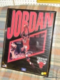 (R5) MICHAEL JORDAN POSTER; INFINITY SERIES POSTER OF MICHAEL JORDAN, #23 GOING FOR A LAY UP WITH