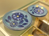 (R5) NORITAKE FOLKSTONE PLATES; 4 PIECE LOT OF NORITAKE, STONEWARE, FOLKESTONE TWILIGHT CHINA (8512)