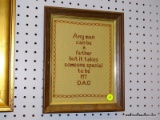 (LWALL) FATHER'S DAY NEEDLEPOINT; READS 