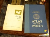 (R1) PAIR OF ATLASES; NATIONAL GEOGRAPHIC SOCIETY ATLAS OF THE WORLD (PUBLISHED 1981) AND THE