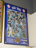 (BWALL) YANKEES 1996 WORLD SERIES CHAMPIONS POSTER; COMMEMORATIVE POSTER CELEBRATING THE WORLD