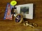 (BWALL) COLLEGIATE UNIVERSITY OF VIRGINIA PURSE KEY FINDER; BRASS PURSE HOOK KEY FINDERS WITH