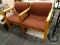 (R4.5) OFFICE LOBBY DOUBLE ARM CHAIR; LOBBY/WAITING ROOM DOUBLE ARM CHAIR WITH 2 SEATS, 3 ARMS, AND