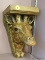 (BWALL) MARSHALL'S HANGING GIRAFFE SHELF; HANGING WOOD SHELF WITH GIRAFFE HEAD AND SCROLL BASE. HAS