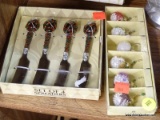 (BWALL) LOT OF CYPRESS HOME WINE GLASS CHARMS AND SPREADERS; LOT TO INCLUDE 6 PIECE SET OF WINTER