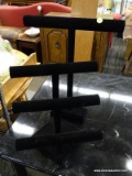 (R3) DARICE JEWELRY STANDS; 2 PIECE LOT OF DARICE, BLACK VELVET JEWELRY STANDS TO INCLUDE A TRIPLE