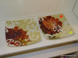 (R3) CYPRESS HOME DECORATIVE PLATE; SET OF 2 PLATES WITH ART BY KATHRYN WHITE.