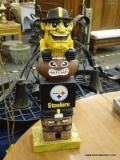 (R4) NFL PITTSBURGH STEELERS TOTEM; STEELERS TOTEM POLE MEASURES 15.5 IN TALL.