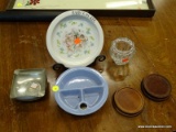 (R1) LOT OF ASSORTED ITEMS; 8 PIECE LOT TO INCLUDE A ROYAL HOLLAND KMD PEWTER ASHTRAY; A SET OF 5