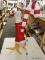 (R6) PRARIE DOG HOLDING CANDY CANE CHRISTMAS DECORATION; LIGHT UP CHRISTMAS PRARIE DOG FIGURE