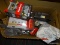 (R7) BOX LOT OF KWIKSET DOORKNOBS; 13 PIECE BOX LOT TO INCLUDE A SET OF 2 KEYED ENTRY STAINLESS