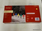 (R6) HOLIDAY LIVING PATH LIGHTS; 5 MUTICOLORED PATH LIGHT BULBS. PRODUCT NO. 078110.