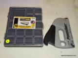 (R6) POWERSHOT STAPLER AND TOUGHBOX ORGANIZER; HEAVY DUTY STAPLER MODEL 5700M. ALSO INCLUDES 16
