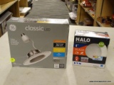 (R6) PAIR OF LED LIGHTS; GENERAL ELECTRIC CLASSIC LED INDOOR SOFT WHITE DIMMABLE FLOODLIGHT. FITS 5