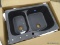 (R6) FRANKE KITCHEN SINK; FRANKE PRIMO 33-IN X 22-IN GRAPHITE DOUBLE OFFSET BOWL DROP-IN OR