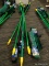 (R6) 5 PACK OF QUICKIE PUSH BROOMS; 18 IN QUICKIE BULLDOZER PUSH BROOMS, GREEN AND YELLOW IN COLOR.