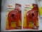 (R10) PAIR OF CORKY TOILET FLAPPERS; TWO UNIVERSAL 2 IN TOILET FLAPPERS AND CHAIN. BOTH IN OPENED