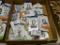 (R12) TRAY LOT OF HOOKS, ANCHORS, SNAPS, LINKS, AND SHACKLES; 24 PIECE LOT TO INCLUDE BLUE HAWK