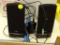 (R12) CYBER ACOUSTICS COMPUTER SPEAKERS; PAIR OF STANDALONE LEFT/RIGHT DESK SPEAKERS, BLACK IN