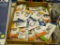(R12) TRAY LOT OF SNAP HOOKS, SHACKLES, AND S-HOOKS; 46 PIECE LOT TO INCLUDE BLUE HAWK SWIVEL SNAP