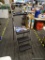 (R12) WERNER STEPSTOOL; WERNER 3-STEP 250 LBS. CAPACITY GRAY STEEL FOLDABLE STEP STOOL. PRODUCT NO.