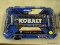 (R2) KOBALT 63 PC PRO 90 RATCHET MECHANIC'S TOOL SET. MISSING A PIECE AND FRONT LATCH IS BROKEN.